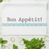 Bon Appétit Torchon Serviette de cuisine (Plié)
