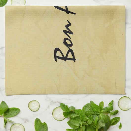 Bon Appetit Toscaanse zon keukenhanddoek (Gevouwen)
