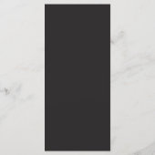 Bon Appetit Weddenschap Dinner Black White Menu (Achterkant)