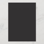 Bon Appetit Weddenschap Dinner Black White Menu (Achterkant)