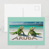 Bon bini aruba-briefkaart feestdagenkaart (Voorkant / Achterkant)