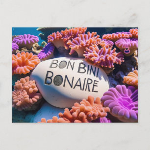 Bon bini bonaire ansichtkaart feestdagenkaart