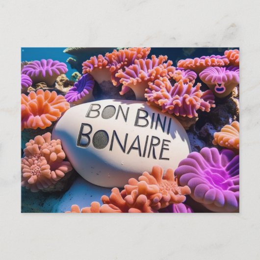 Bon bini bonaire briefkaart (Voorkant)