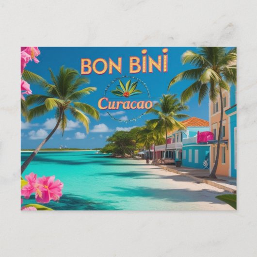 Bon bini naar curacao briefkaart (Voorkant)