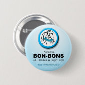 "Bon Bons"-Button Ronde Button 5,7 Cm (Voorkant /achterkant)