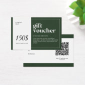 Bon cadeau de code QR moderne (Bureau)