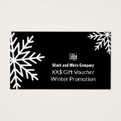 Bon cadeau de promotion d'hiver d'affaires adaptab (Devant)