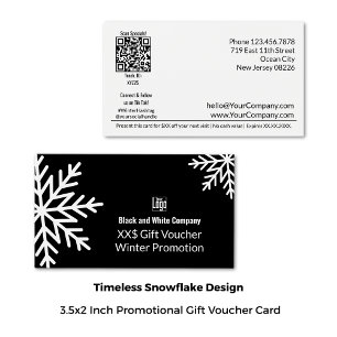 Bon cadeau de promotion d'hiver d'affaires adaptab