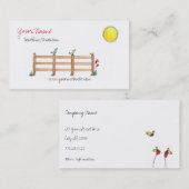 Bon Carte de visite du soleil du matin (Devant / Derrière)