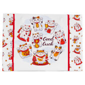 Bon chance Maneki Neko Sac cadeau de chat Maneki (Dos)