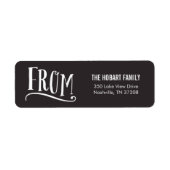 Bon Cheer Custom Holiday Retours Adresse Étiquette (Devant)