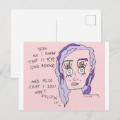 Bon conseil | Impression de carte postale | #suren (Devant / Derrière)