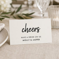 Bon de boisson | Carte de coupon minimaliste gris