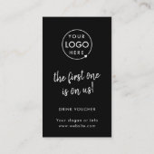 Bon de boisson | Carte d'évènement Black (Dos)