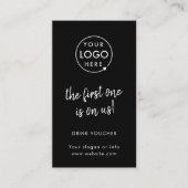 Bon de boisson | Carte d'évènement Black (Devant)