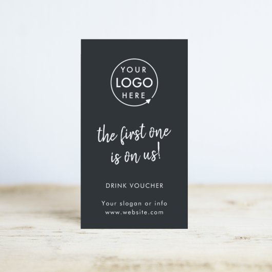 Bon de boisson | Carte d'évènement Black