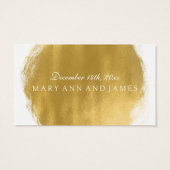 Bon de boisson mariage Gold Paint Look (Dos)