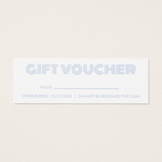 Bon de certificat cadeau moderne (Dos)