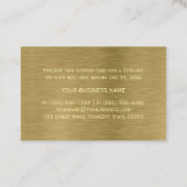 Bon de réduction Faux Gold Metal Texture (Dos)