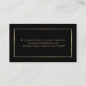 Bon de réduction moderne et élégant, noir et or (Dos)