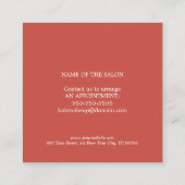 Bon de réduction pour salon de beauté élégant mode (Dos)