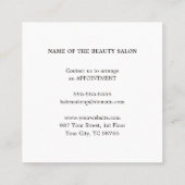 Bon de réduction pour salon de beauté simple moder (Dos)