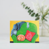 Bon d'être la carte postale à la maison, par Lyn H (Debout devant)