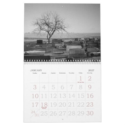 Bon deuil, gloire ! Calendrier 2011 (Jan 2027)