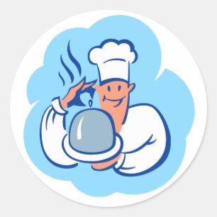 Bon-eetlust! Ronde Sticker