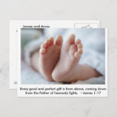 Bon et parfait cadeau ~ Faire-part de grossesse (Devant / Derrière)