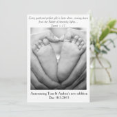 Bon et parfait cadeau ~ Faire-part de grossesse (Debout devant)