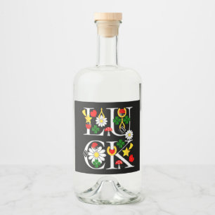 Bon Étiquette de bouteille de chance