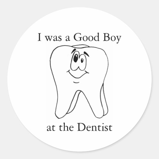 Bon garçon aux Stickers Dentist (Devant)