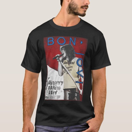Bon Jovi 86 Ronde T-shirt (Voorkant)