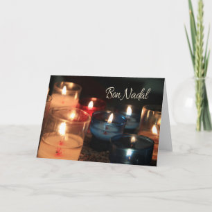 Bon Nadal Catalan Candles Feestdagen Kaart