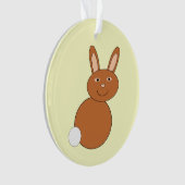 Bon Ornement acrylique lapin de Pâques (devant)
