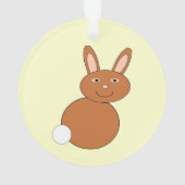 Bon Ornement acrylique lapin de Pâques (dos)