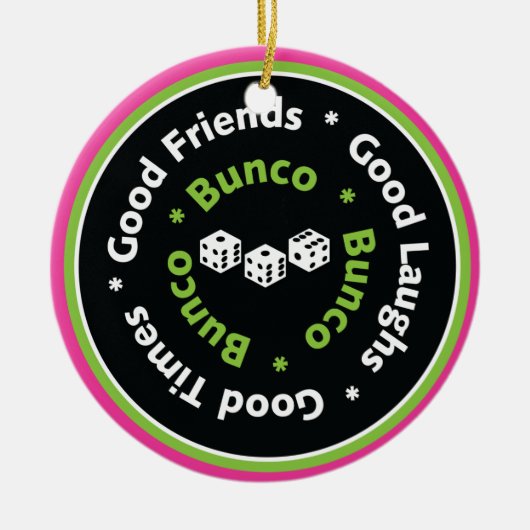 bon ornement d'amis de bunco (Devant)