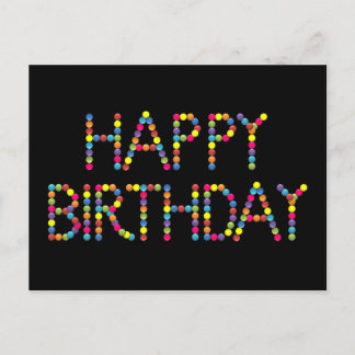 Bon Party Rainbow Happy Birthday Postcard Briefkaart