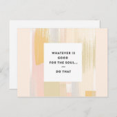 Bon pour la carte postale Soul (Devant / Derrière)