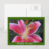 Bon Printemps ! ! Carte postale (Devant / Derrière)