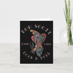 Bon Scott Rock N Roll Tattoo 1946-1980 Kaart
