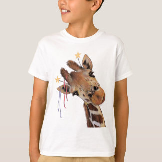 Bon T-shirt de girafe de temps