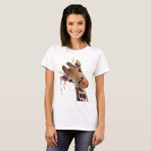 Bon T-shirt de girafe de temps (Devant entier)