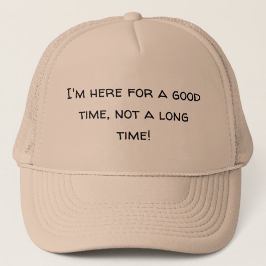 Bon temps Casquette de nouveauté (Devant)
