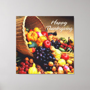 Bon thanksgiving 12 toile étirée