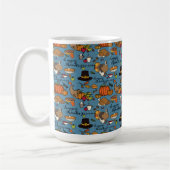 Bon thanksgiving à thème Mug Blue Arrière - plan (Gauche)