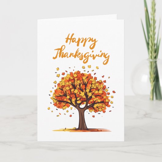 Bon thanksgiving - Automne - Carte de voeux (Devant)