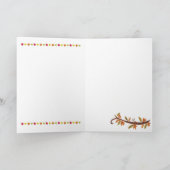 Bon thanksgiving - Automne - Carte de voeux (Intérieur)