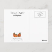 Bon thanksgiving avec abeilles Carte postale (Dos)